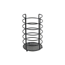 Black Utensil Holder Steel Wire Cutlery Storage and Drainer 22.5cm x 13cm