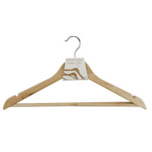 Wooden Clothes Hanger 45cm Pack of 2 Durable Space Saving Closet Organizer