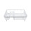 Small White Dish Drainer Compact Durable with Rubber Feet Kitchen Organization 1