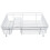 Large White Dish Drainer Durable Coated Steel Stylish Compact Kitchen Storage 1