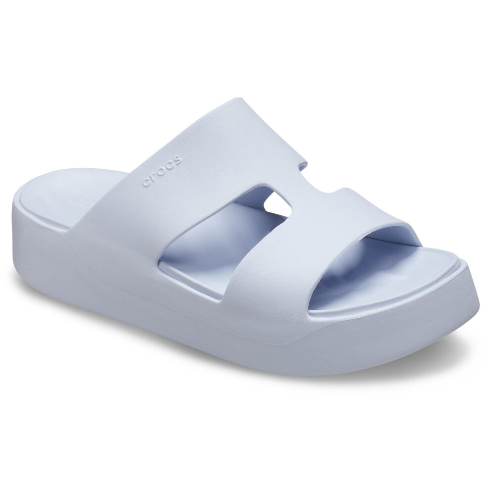 (Red, 7 (Adults')) Crocs Getaway Platform H-Strap Thermoplastic Women's Dreamscape Slides