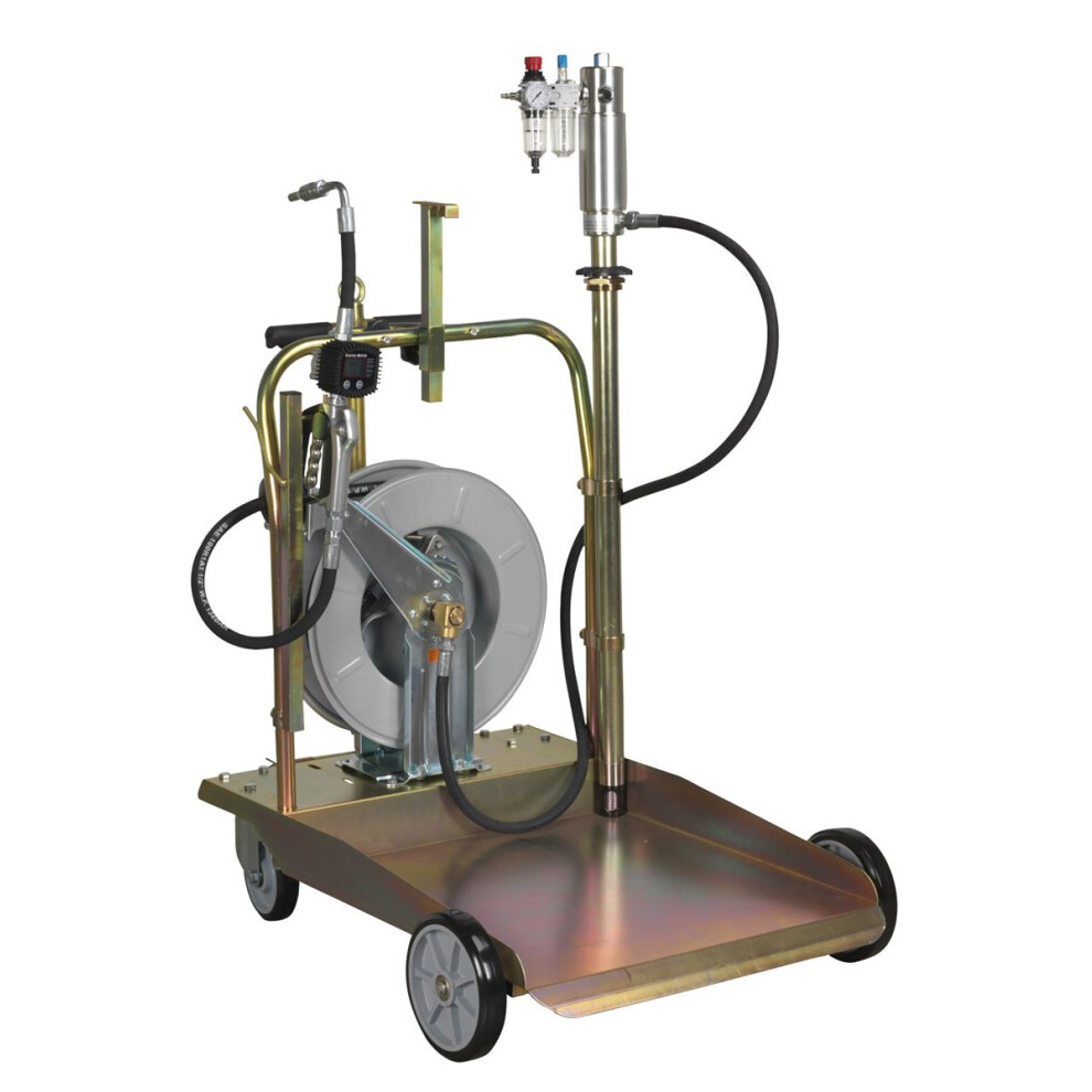 Sealey Air Operated Oil Dispensing System with 10m Retractable Hose Reel AK4562D-image-OPC-PFVSSK8-NEW