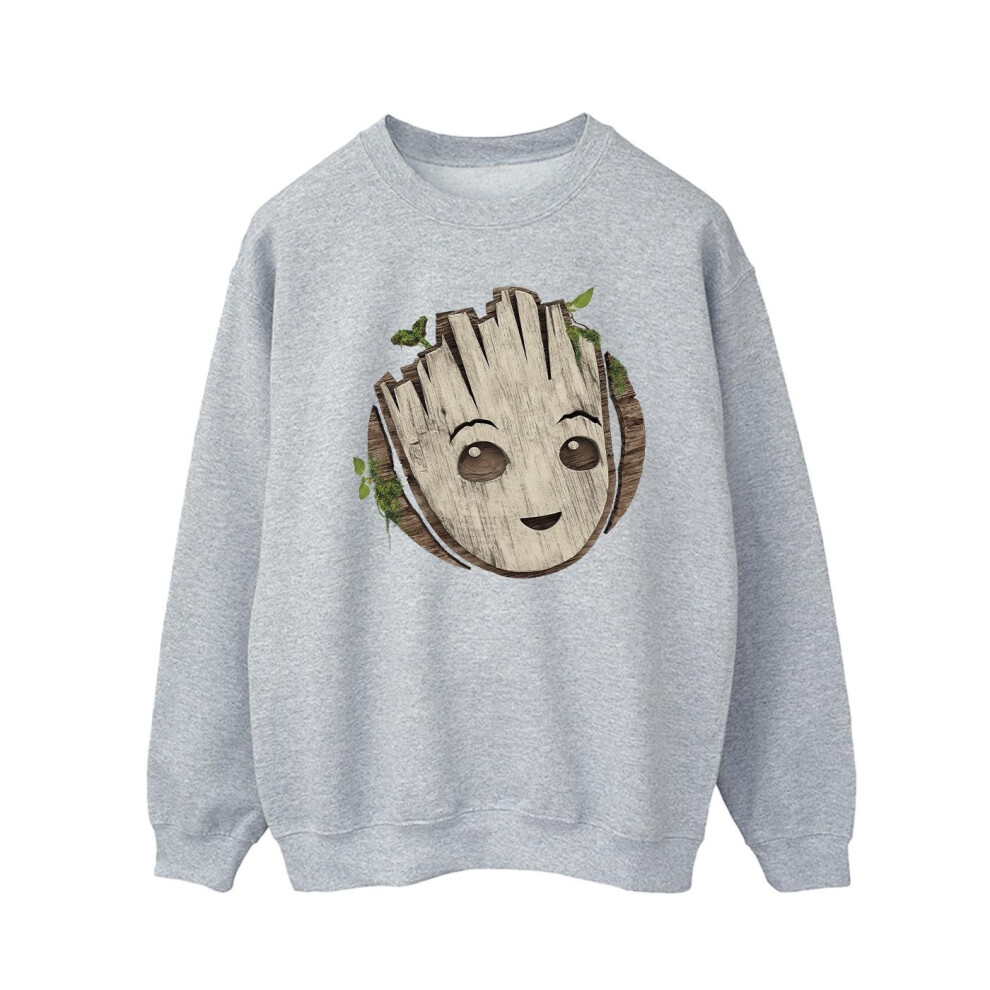 I Am Groot Wooden Head Sweatshirt