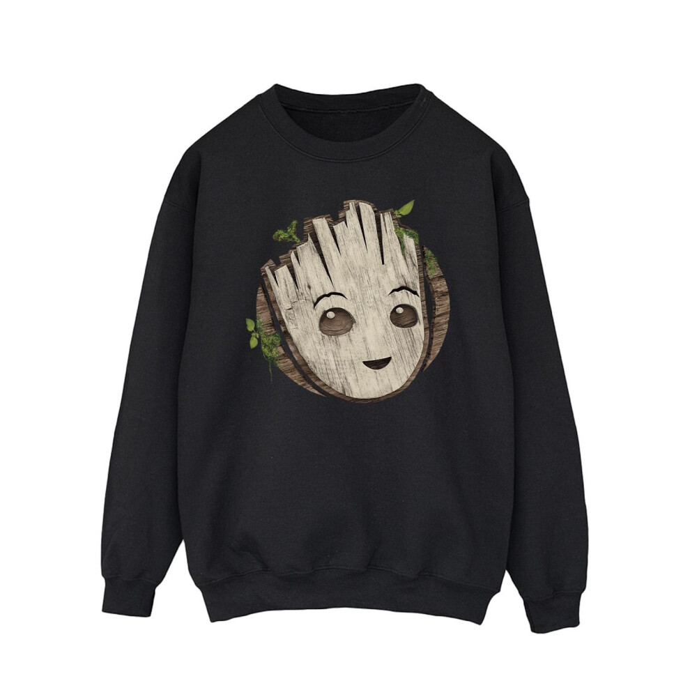 I Am Groot Wooden Head Sweatshirt