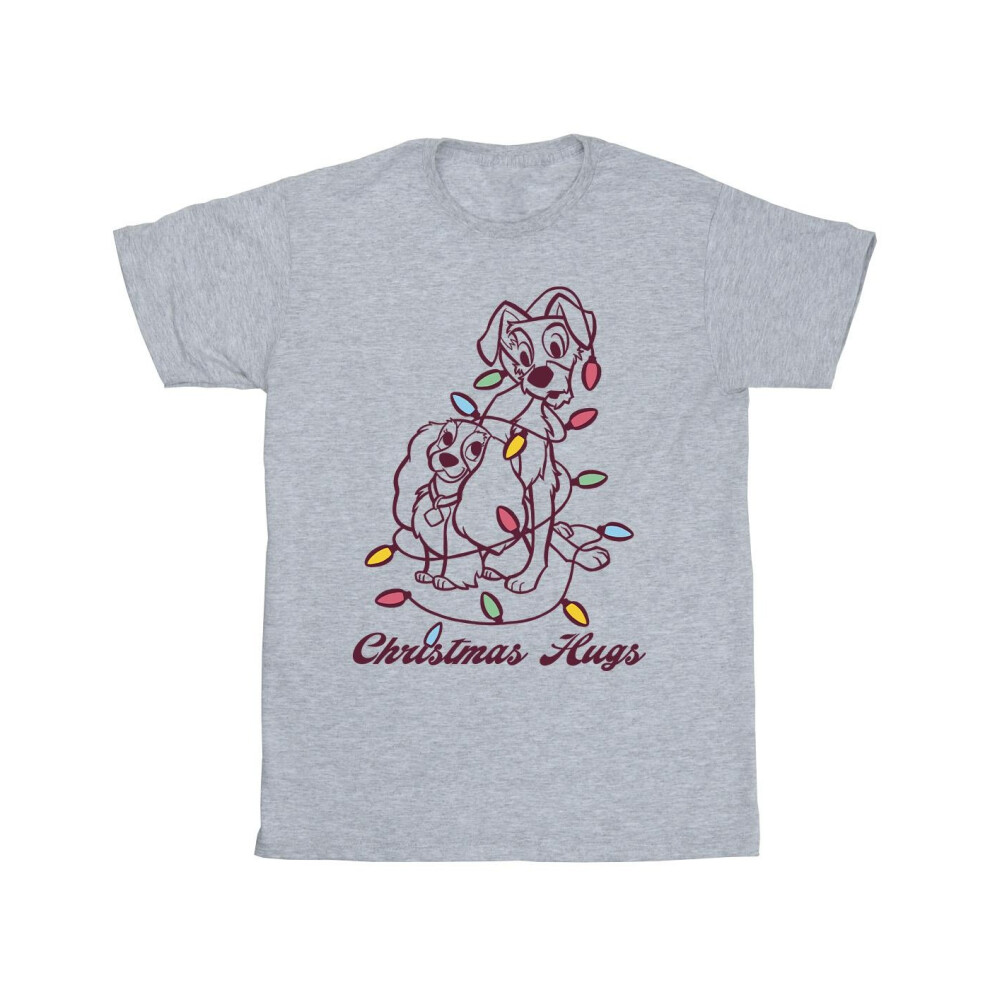 Lady And The Trump Christmas Hugs T-Shirt