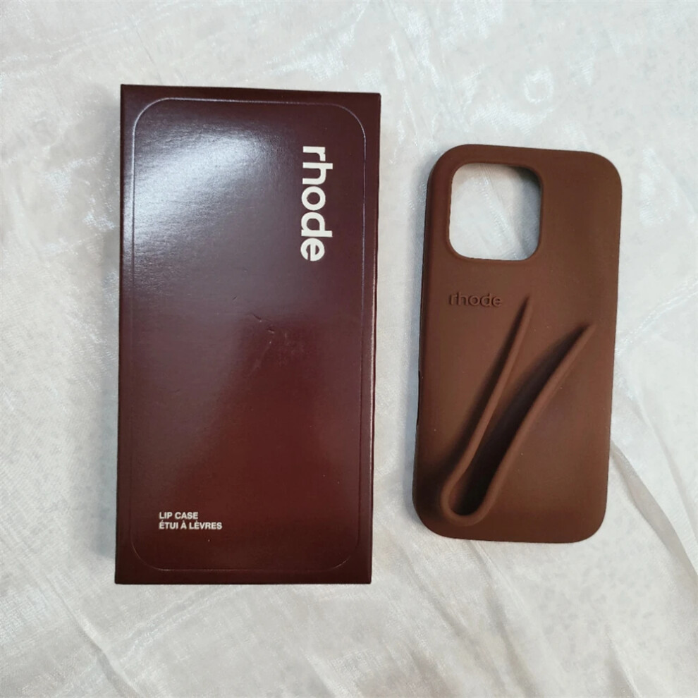 (Espresso) Silicone Rhode Case iPhone 15 Pro Max+Free Gift