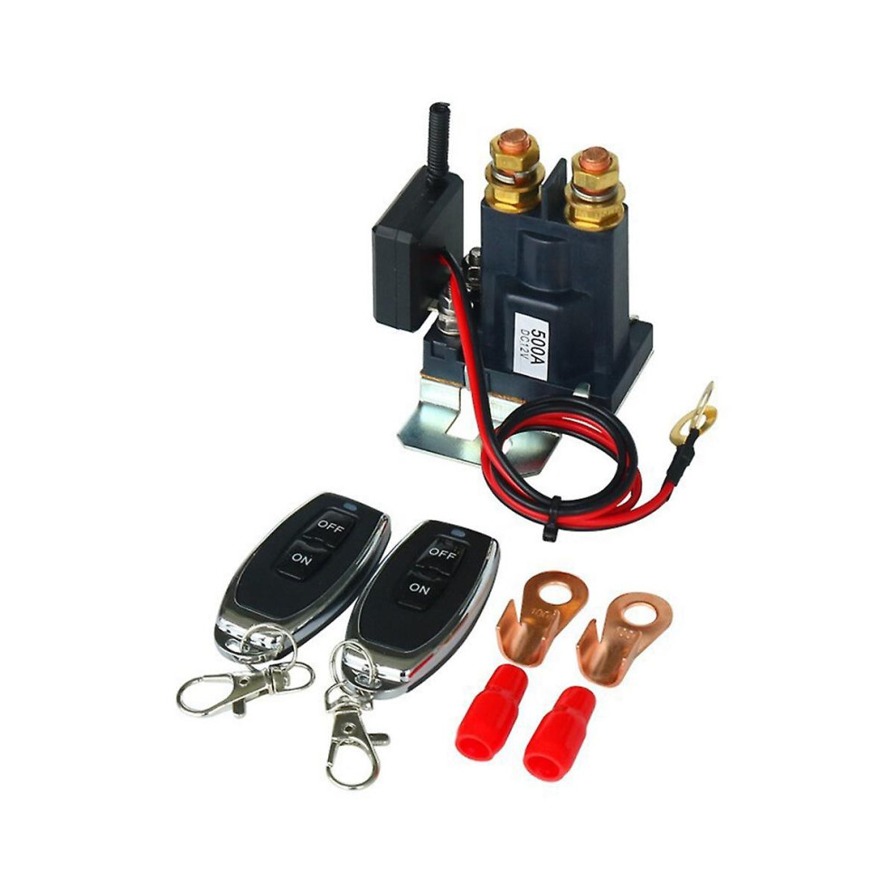 12V 500A Remote Battery Disconnect Switch Upgraded For Car Truck Rv Battery Switch Isolator With 2 8795862928532