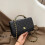 (Black) All-Match Shoulder Messenger Bag Diamond Chain Small Square Bag 1