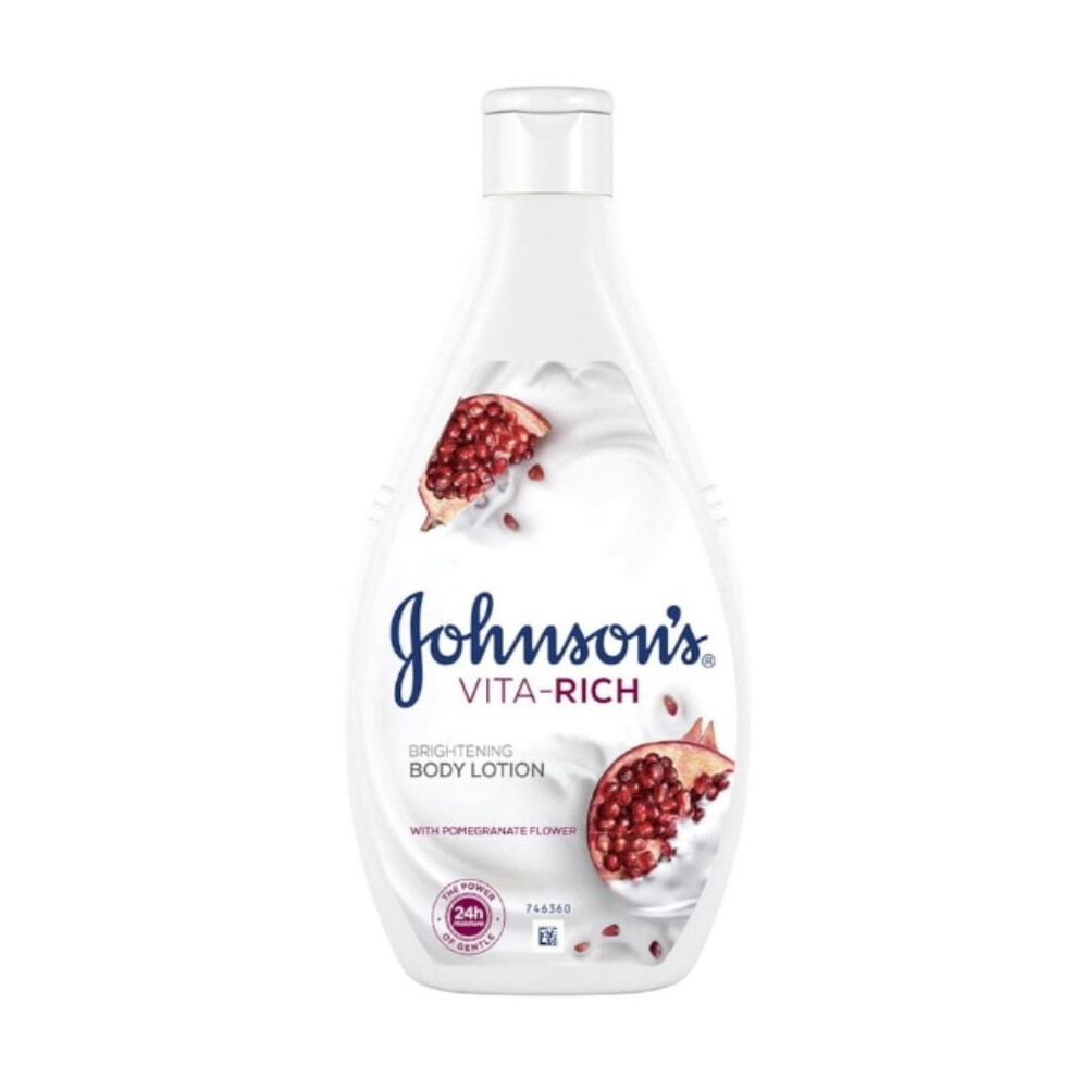 Johnson's Vita-Rich Pomegranate Flower Body Lotion 400ml | Skin Moisturizer for Radiant & Even Tone | Nourishing & Hydrating Formula