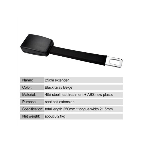 Extensor universal de cinturón de seguridad para coche - Clip de hebilla automática (UK) 2