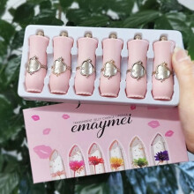 Make up 6pcs Lipstick Set Jelly Crystal Clear+ Free Gift