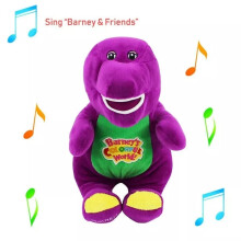 28cm/11" Barney Dinosaur Sing I LOVE YOU Song Kids Music Plush Doll Toy Gift UK
