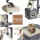 (Dark Grey/Beige) 107cm Cat Tree Four-Layer Soft Plush Cat Tower With Scratch Post Top Perch 8