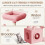 (Pink) 107cm Cat Tree Four-Layer Soft Plush Cat Tower With Scratch Post Top Perch 9
