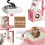 (Pink/White) 107cm Cat Tree Four-Layer Soft Plush Cat Tower With Scratch Post Top Perch 8