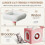 (Pink/White) 107cm Cat Tree Four-Layer Soft Plush Cat Tower With Scratch Post Top Perch 9