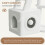 (White) 107cm Cat Tree Four-Layer Soft Plush Cat Tower With Scratch Post Top Perch 6