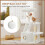 (White) 107cm Cat Tree Four-Layer Soft Plush Cat Tower With Scratch Post Top Perch 7