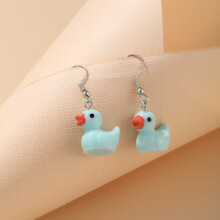 (W1) New Fashion Cute Cartoon Pink Earring Set Colorful Dopamine Acrylic Earrings For Women Girls