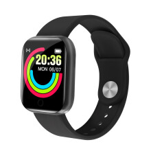 (black) Smart watch, wristband sports heart rate monitoring