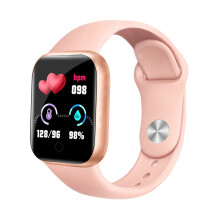 (pink) Smart watch, wristband sports heart rate monitoring