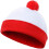 Red White Cuff Knit Beanie Hat Knitted Fabric Hat For 2