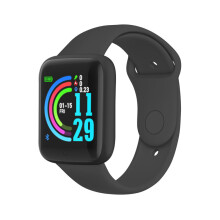 (BLACK) Smart watch, wristband sports heart rate monitoring