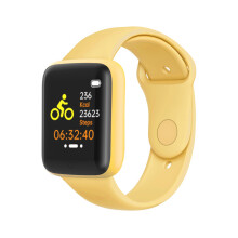 (YELLOW) Smart watch, wristband sports heart rate monitoring