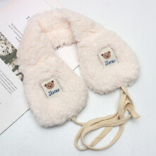 (a1) Warm Plush Earmuff Girls Ear Bag Lace Up Ear Warmer Cute Bear Kids Ear Cover Winter Warm Women Earmuff