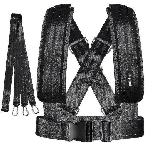Clispeed Shoulder Harness Gym Pull Resistance Speed Weight Sports Workout Strap