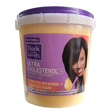 Dark and Lovely Ultra Cholesterol 1KG - Deep Conditioning Treatment for Very Dry & Damaged Hair with Panthenol & Vitamin E