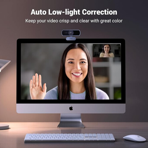 UGREEN USB Webcam, Full HD 1080P/30fps Webcam for PC, Webcam with Microphone 2