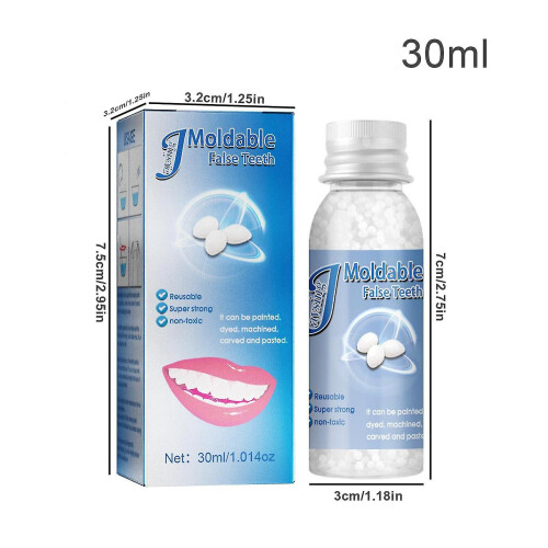 Shapeable Teeth Glue Makeup Dentures Temporary Filling Repair Broken Teeth Gaps 30ml 2