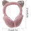 Foldable Earmuffs with Sequins. for Ladies And Girls. Adjustable Foldable Cat 2