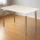 Charles Jacobs Charles Jacobs 120cm Rectangular Dining Table With White Tabletop and Solid Beech Wood Leg 2