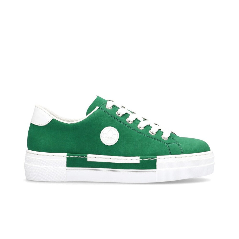 (6 (Adults')) N49W1-52 | Green | Womens Chunky Casual Trainers