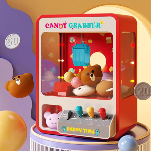 Vivo Candy Grabber Machine Battery Operated Retro Arcade USB Powered Claw Fairground 1