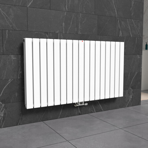 NES Home Nes Home 1158 X 600 mm Horizontal Flat Panel White Designer Radiator