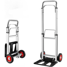 Folding Hand Truck Aluminium Heavy Duty Foldable Trolley Wheels Sack Cart 90kg