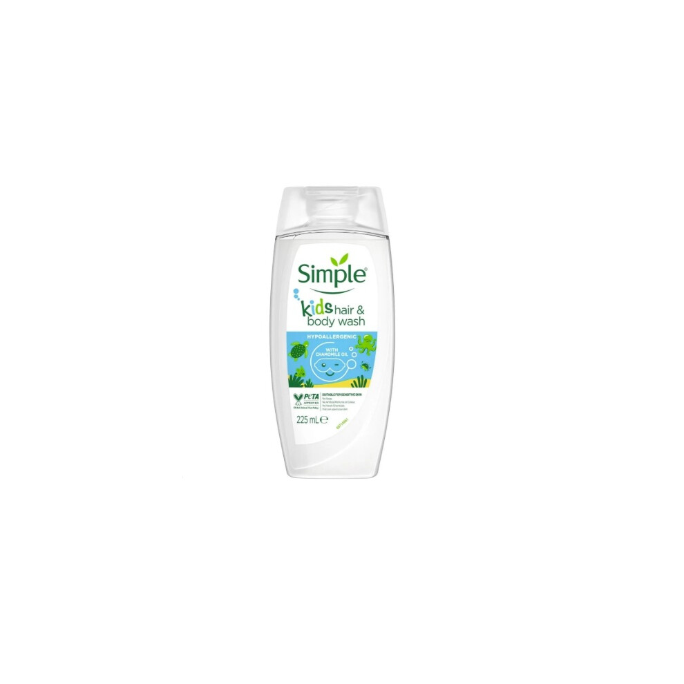 SImple Kids Hair & Body Was 225ml Suitable For Sensitive Skin