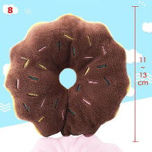 (6) 1pc Pet Toys Fruit Animals Cartoon Dog Toys Stuffed Squeaking Pet Toy Cute Plush Puzzle For Dogs Cat Chew Squeaker Squeaky Toy
