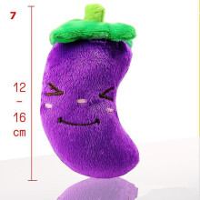 (5) 1pc Pet Toys Fruit Animals Cartoon Dog Toys Stuffed Squeaking Pet Toy Cute Plush Puzzle For Dogs Cat Chew Squeaker Squeaky Toy