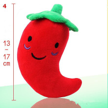 (4) 1pc Pet Toys Fruit Animals Cartoon Dog Toys Stuffed Squeaking Pet Toy Cute Plush Puzzle For Dogs Cat Chew Squeaker Squeaky Toy