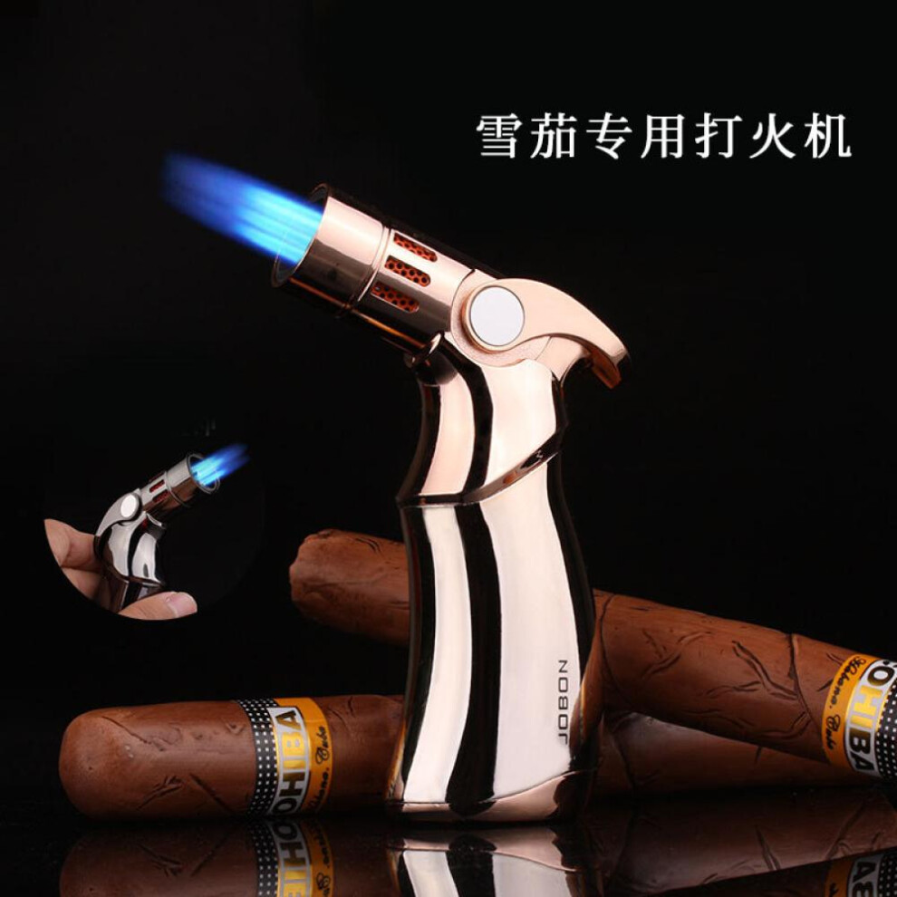 Yeuligo (Color Mixing) Zb659 Four Direct Punch Desktop Welding Gun Cigar Moxibustion Lighter Point Incense Barbecue Baking