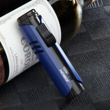 (Blue) Zb582 Pull-down Direct Punch Burning Torch Gas Lighters Strong Fire Power Baking And Barbecue Kitchen Household