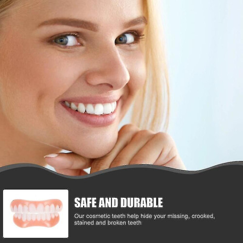 Extra Thin Fake Bright White Tooth Veneers Silicone Soft Safe Adhesive Denture Hide Shade Braces Comfortable Teeth Orthodontic 2