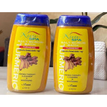 KUU Spa Salt Scrub Bath Turmeric Aroma Therapy Cleanser & Whitening 450 Ml.