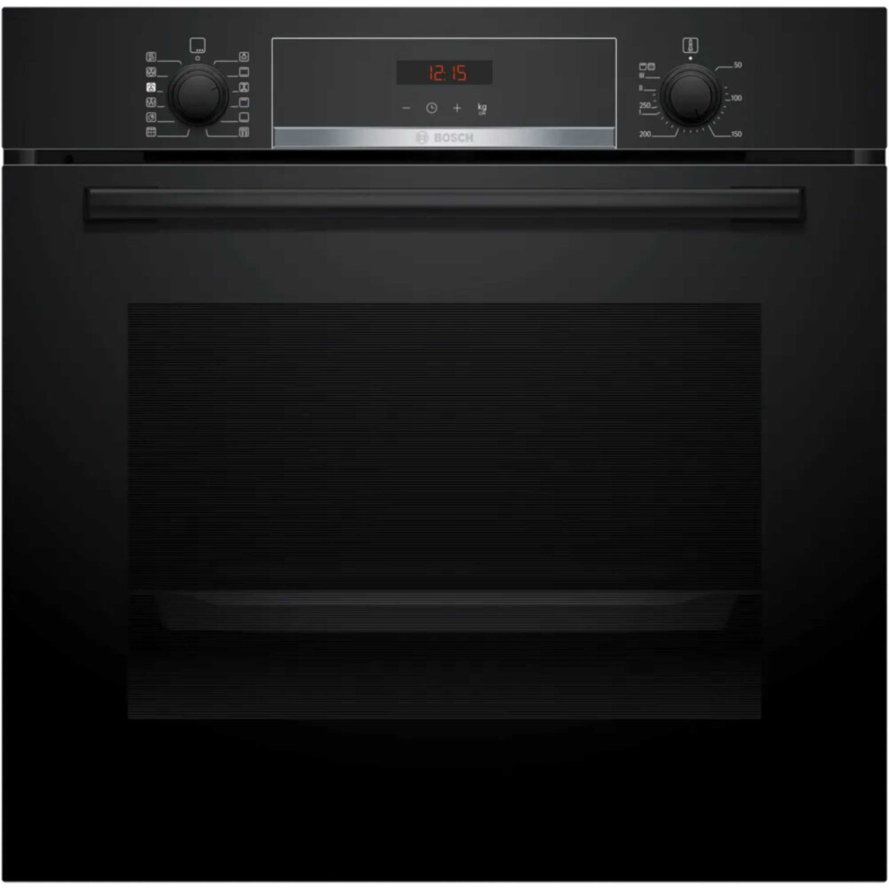 Bosch HQA574BB3B Series 4 Built-In 71L Pyrolytic Oven - Black
