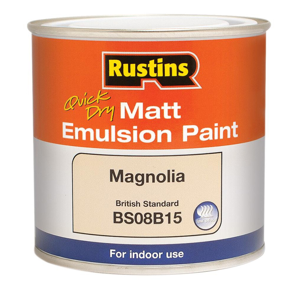 Rustins Matt Emulsion Paint - Magnolia 500ml