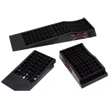 2pcs Low Profile Car Ramps Honeycombed Channel Loading Maintenance Non‑Slip Tool